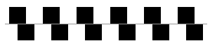 visual illusion of parallel lines