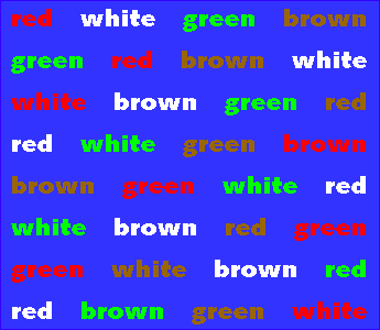 1. The Stroop Test: Great brain teaser to challenge your mental vitality  and flexibility - SharpBrains